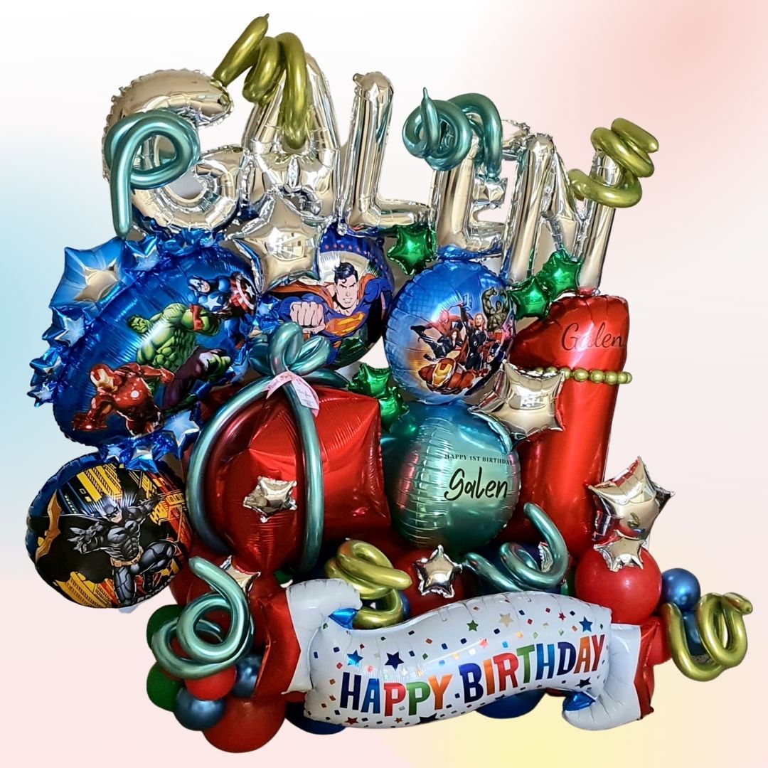 Super Heroes Balloon Bouquet