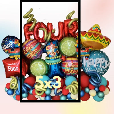 Mexican Fiesta Balloon Bouquet