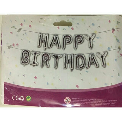 Happy Birthday Balloon Banner